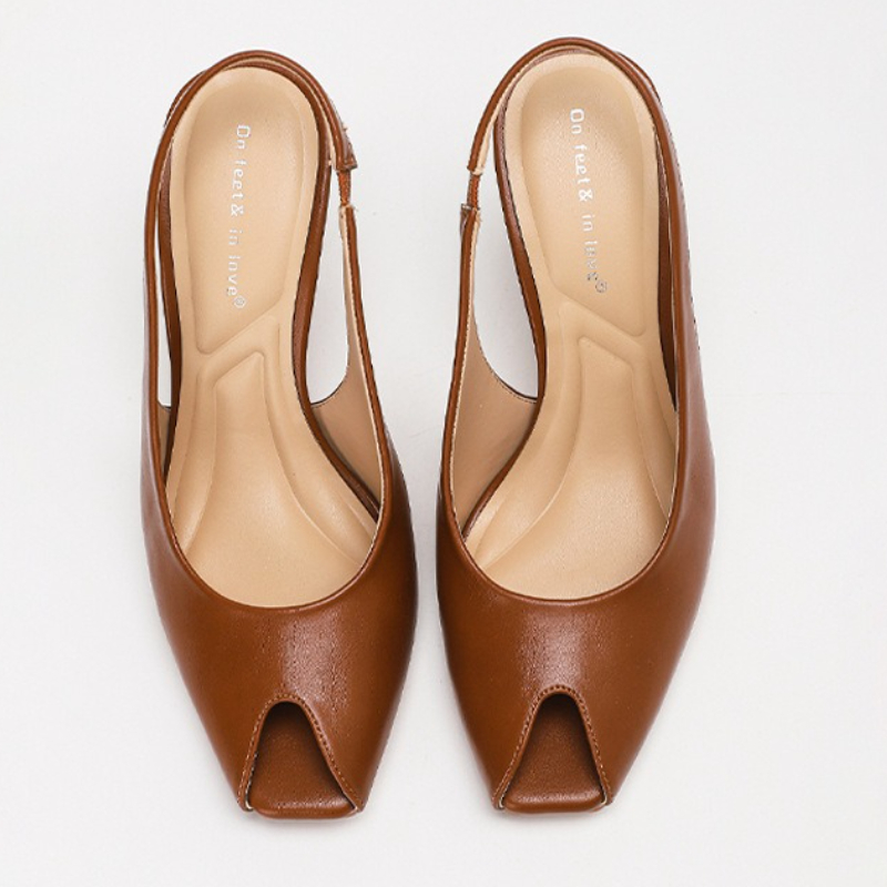Sexy Slingback High Heels Wome - Casual Sandal Leather recension och pris