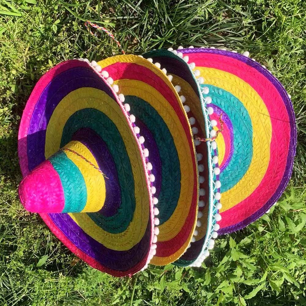 Wide Brim Mexican Party Hat Na - Bucket Hat Straw recension och pris