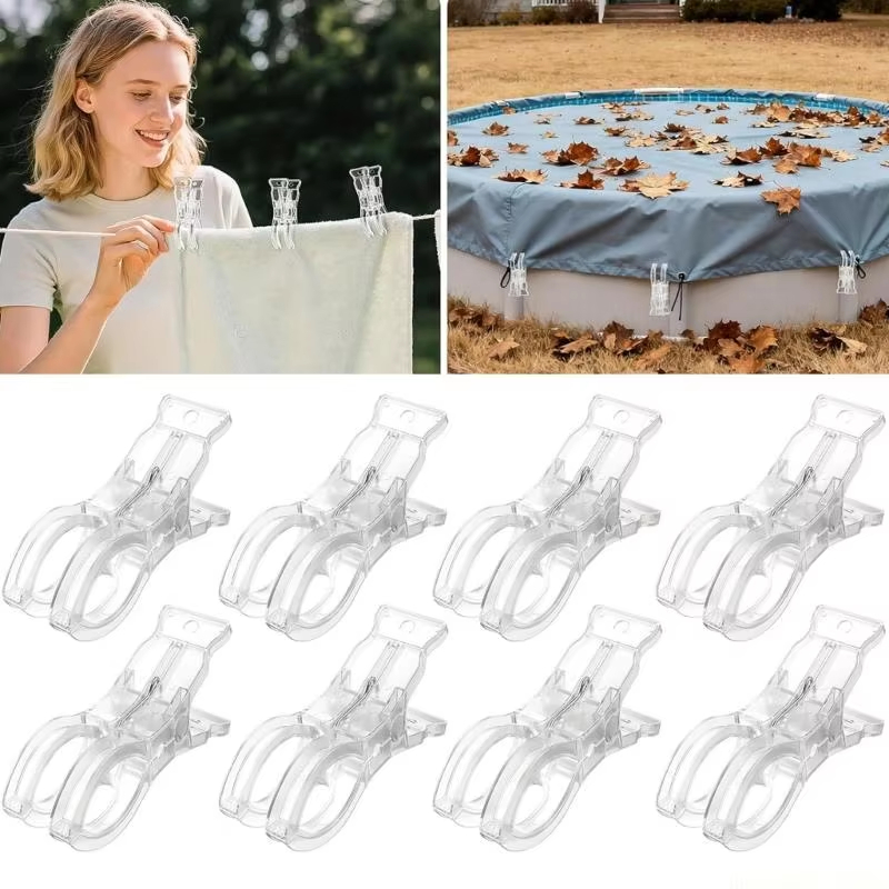 10PCS Clear Large Clothespins  - Beach Towel Large recension och pris